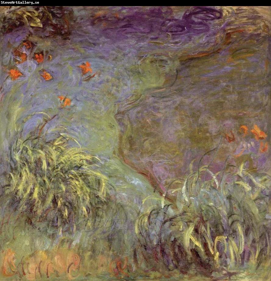 Claude Monet Day Lilies on the Bank